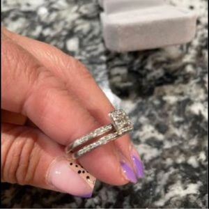 Wedding ring set size 7